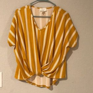 Yellow striped top